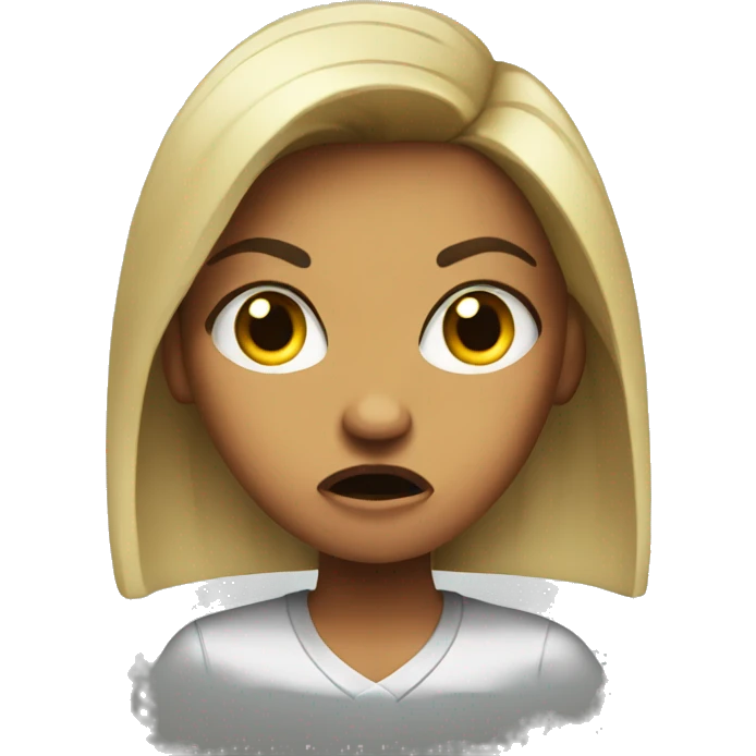 Angry girl boss emoji
