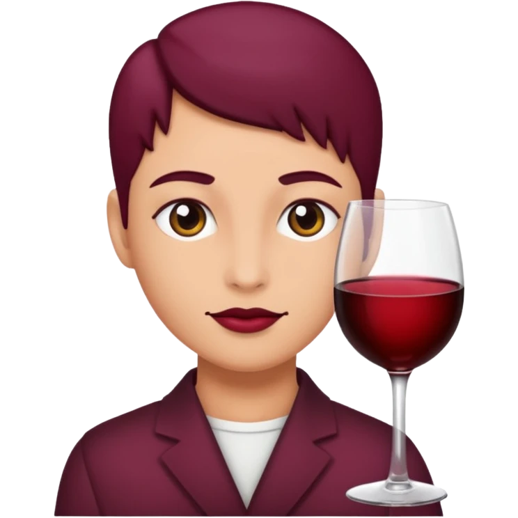 Corazon color vino emoji