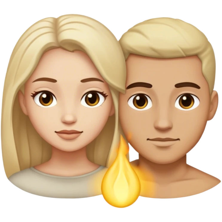 Female and male Souls intertwined  emoji