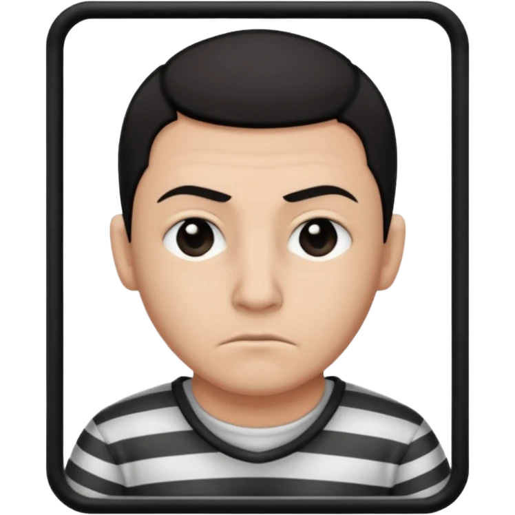 prisoner mugshot scene emoji