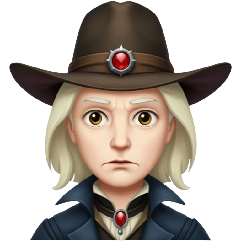 van helsing face, serious emoji