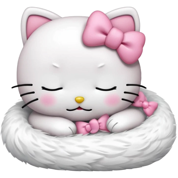 Hello kitty sleep emoji