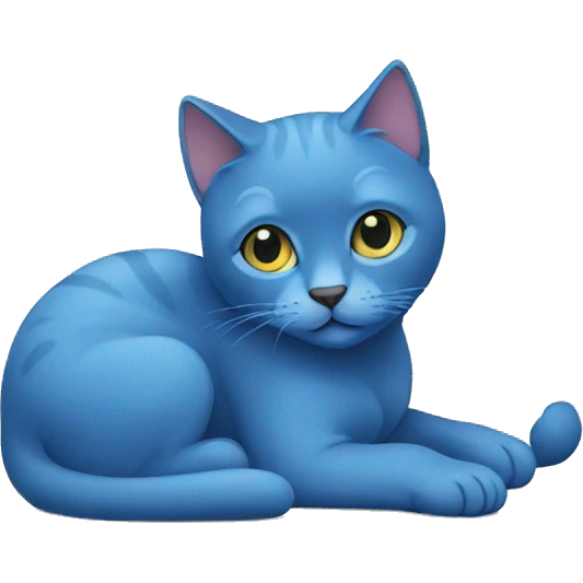 blue cat emoji