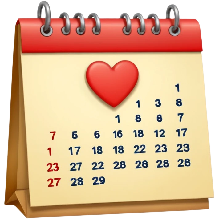 cute kalender , really light yellow/gold/brown themed with maybe a little heart on it. its paper in it and rings at the top of it where the paper is on. it needs to look like its drawed of smt and the rings at the top instead.  emoji