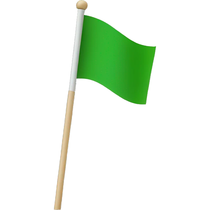 green flag emoji
