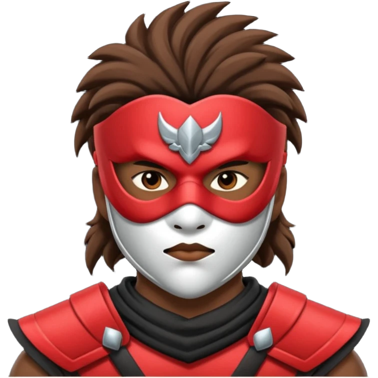 warrior with mask emoji