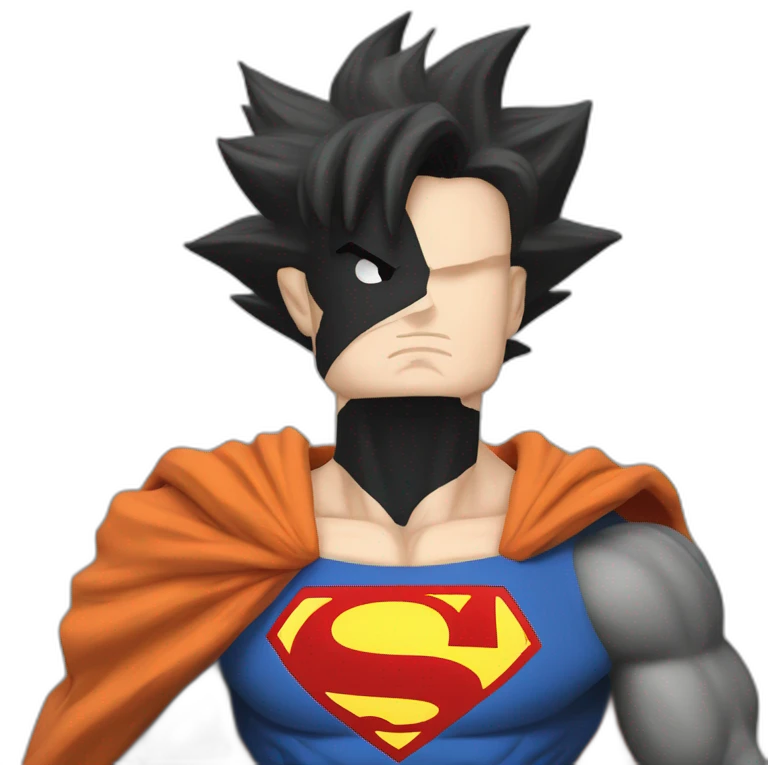 goku fighting superman emoji