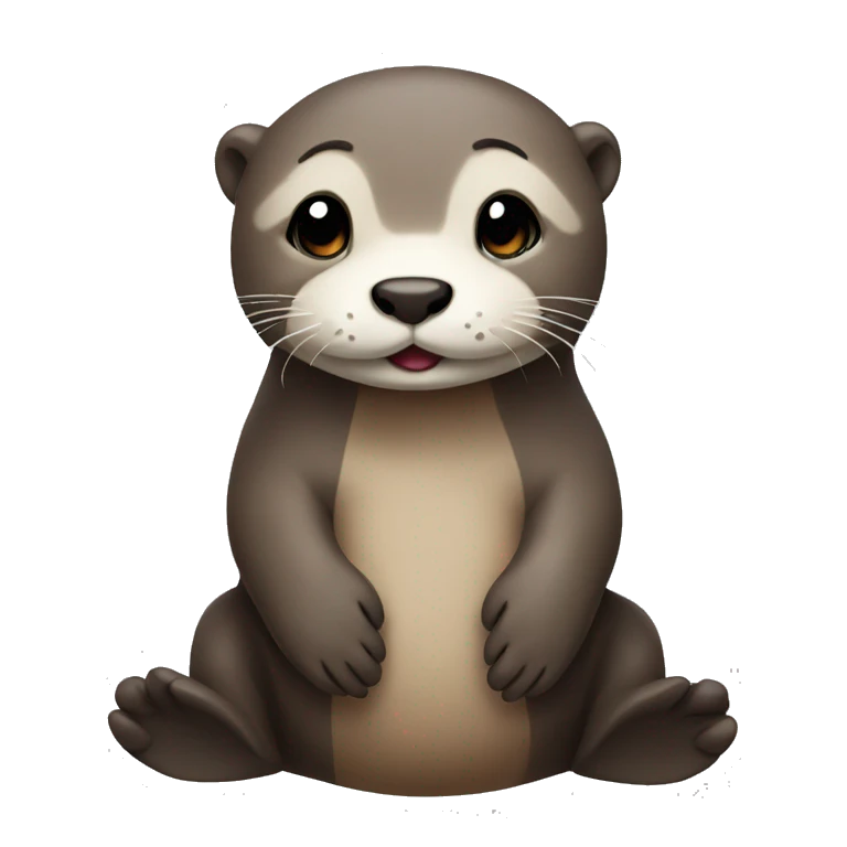 Cute otter emoji