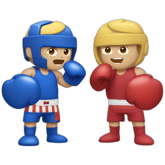 faixa do muay thaiazul claro com pontas vermelhas emoji