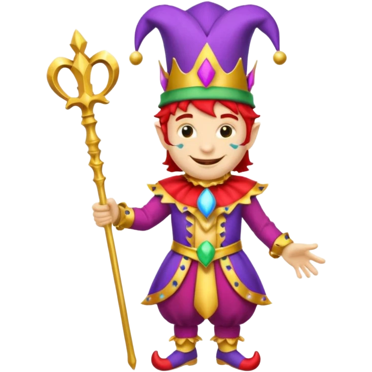 royal jester, full body emoji