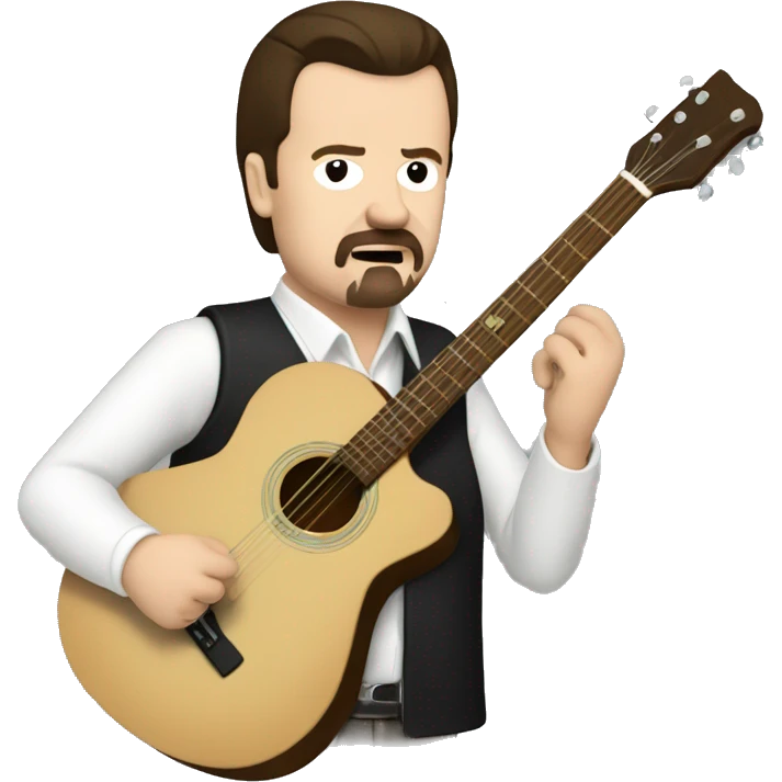 David Brent playing the guitar emoji