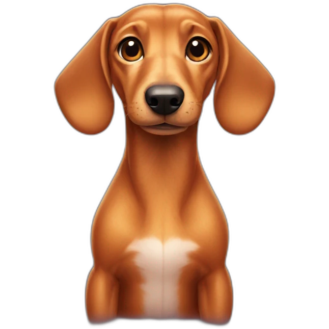 Dashchund in dinosaur emoji