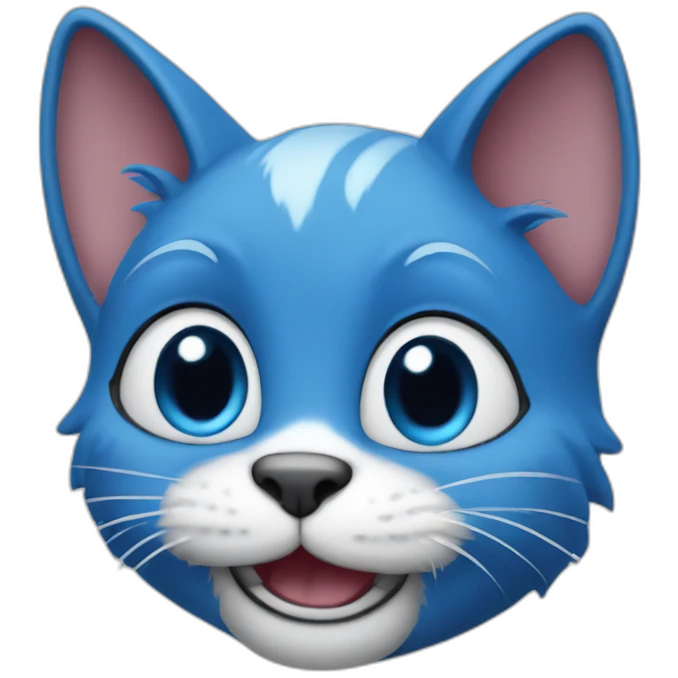 Smurf blue cat emoji