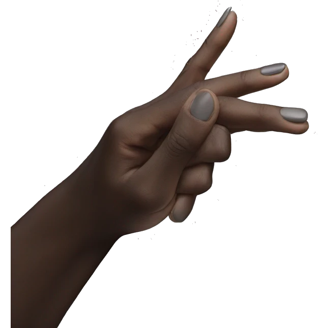 grey and fingernails emoji