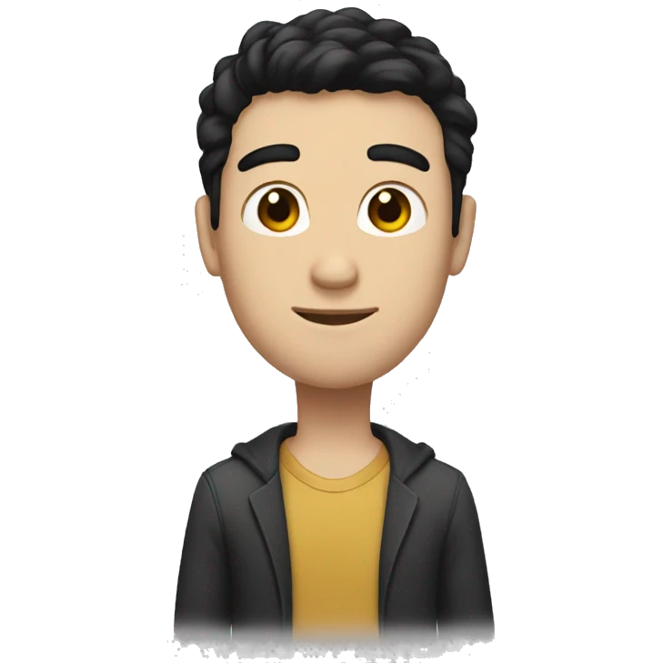 a tall guy with black hair and brunette skin standing emoji