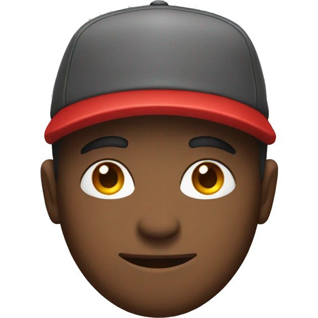 guy with red hat emoji
