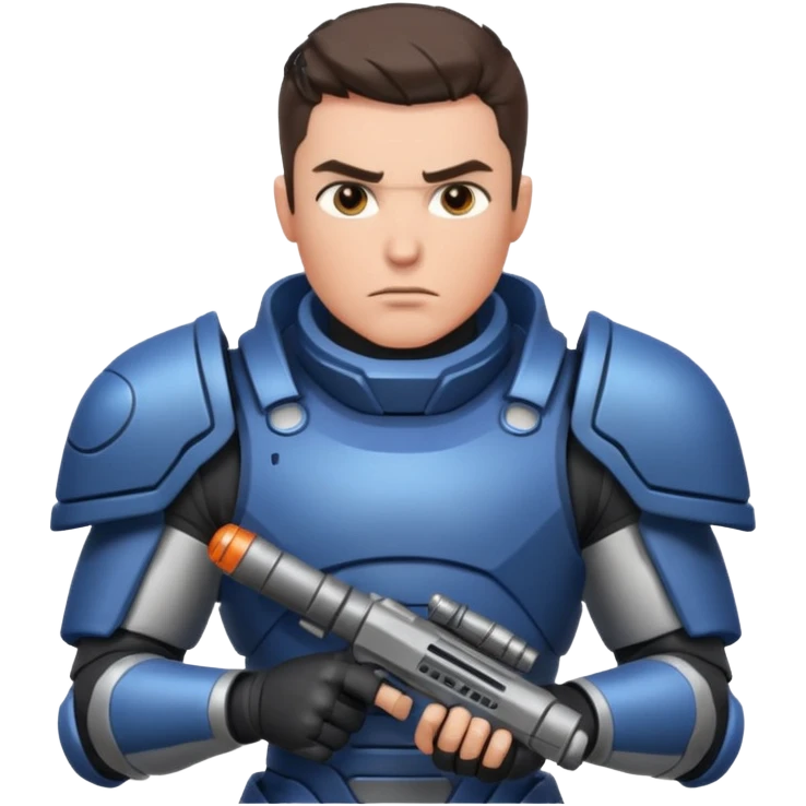 space warrior with rpg emoji