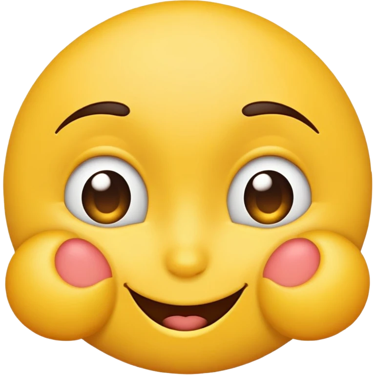 Yellow emoji kissy face with squinted eyes and one eyebrow raised emoji