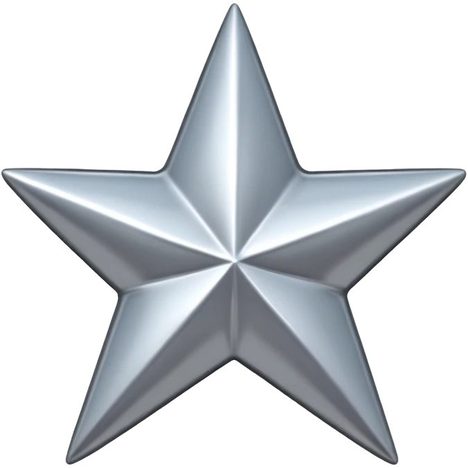 
3-pointed star 3d emoji