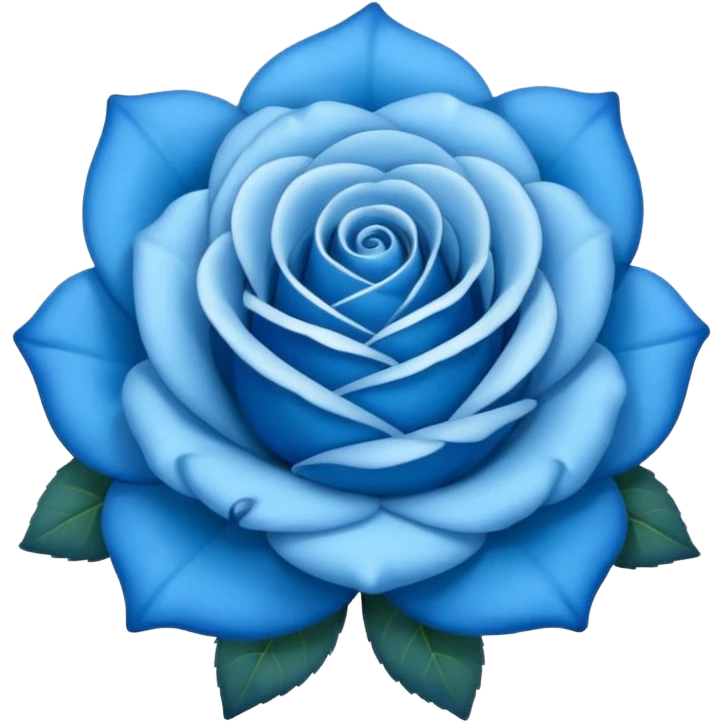 Una rosa azul emoji