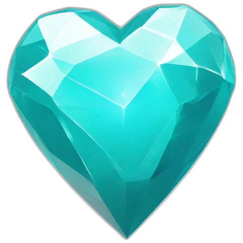 Coeur sur diamant emoji