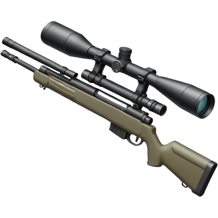 A sniper rifle  emoji