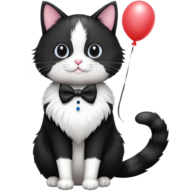 Tucedo birthday cat balloon  emoji