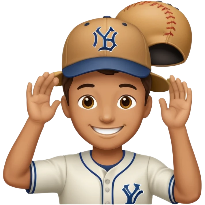  Baseball player tipping hat emoji