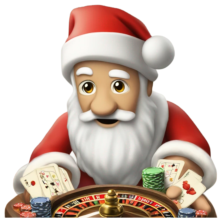father christmas gambling poke emoji