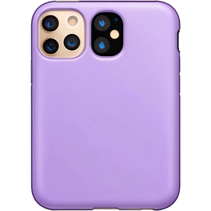 iPhone 14 pro in lilac case emoji