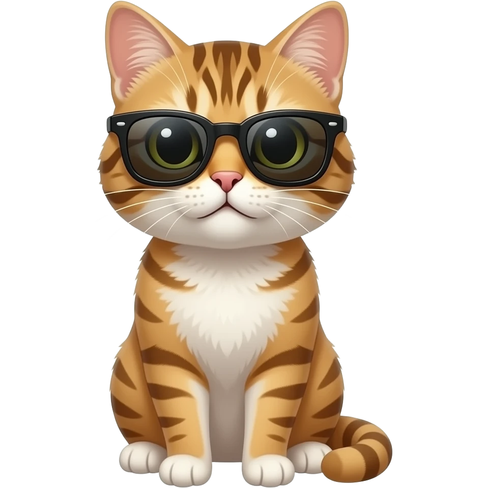 Cat wearing sunglasses emoji