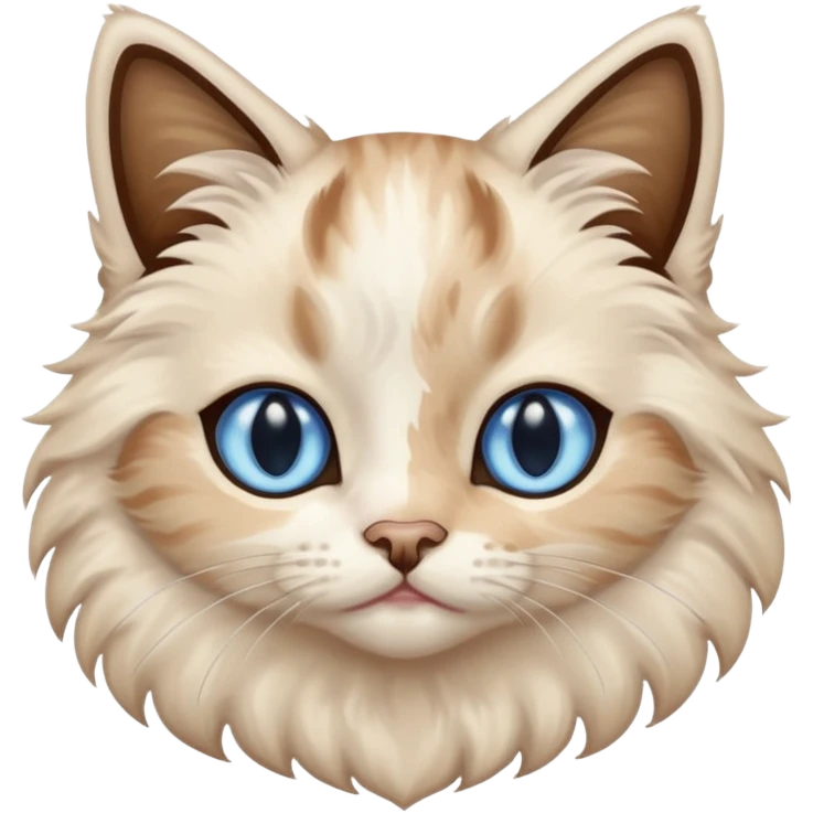 Color point cat emoji