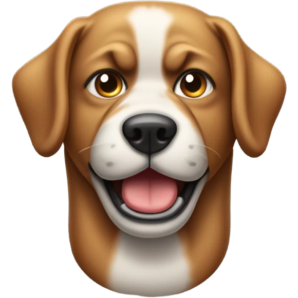 Annoyed dog emoji
