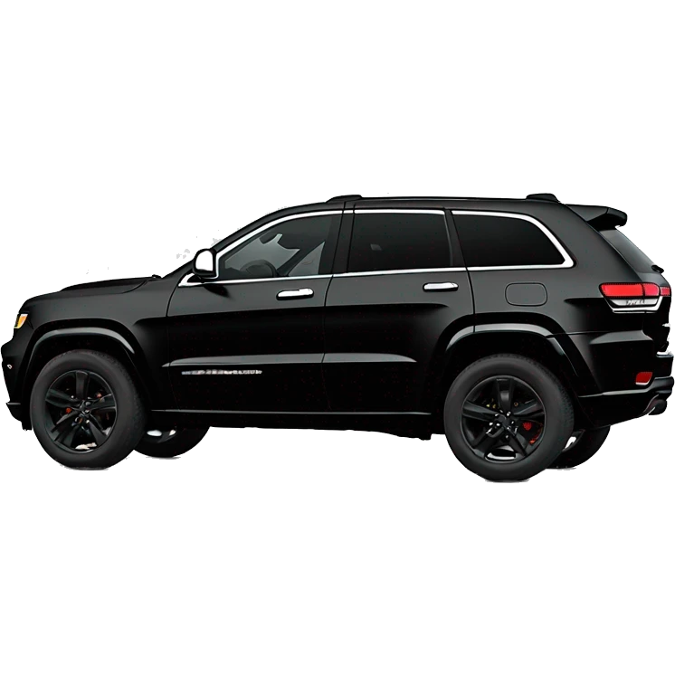 2024 Black Jeep grand Cherokee L no chrome emoji