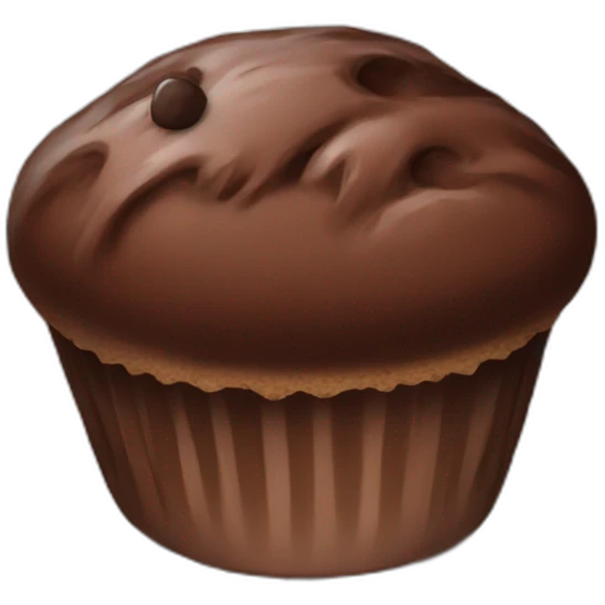 chocolate muffin emoji