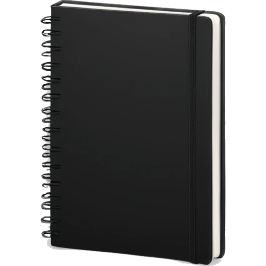 notebook with a black cover emoji