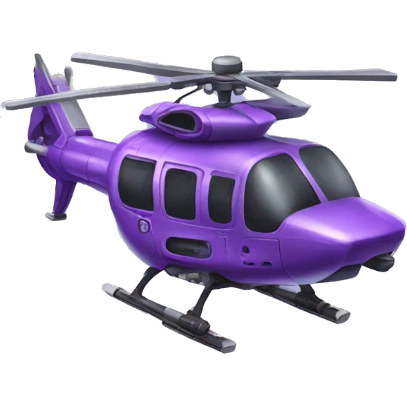Violet cyber punk helicopter  emoji