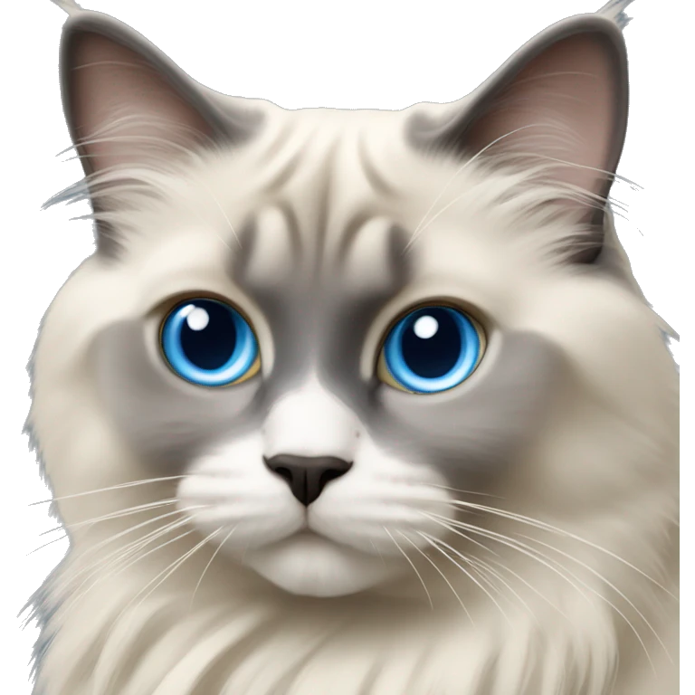 blue mitted ragdoll cat emoji