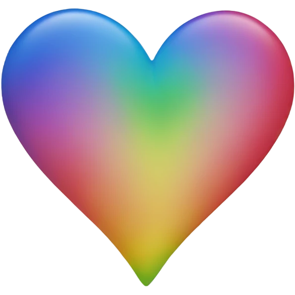 Rainbow heart emoji