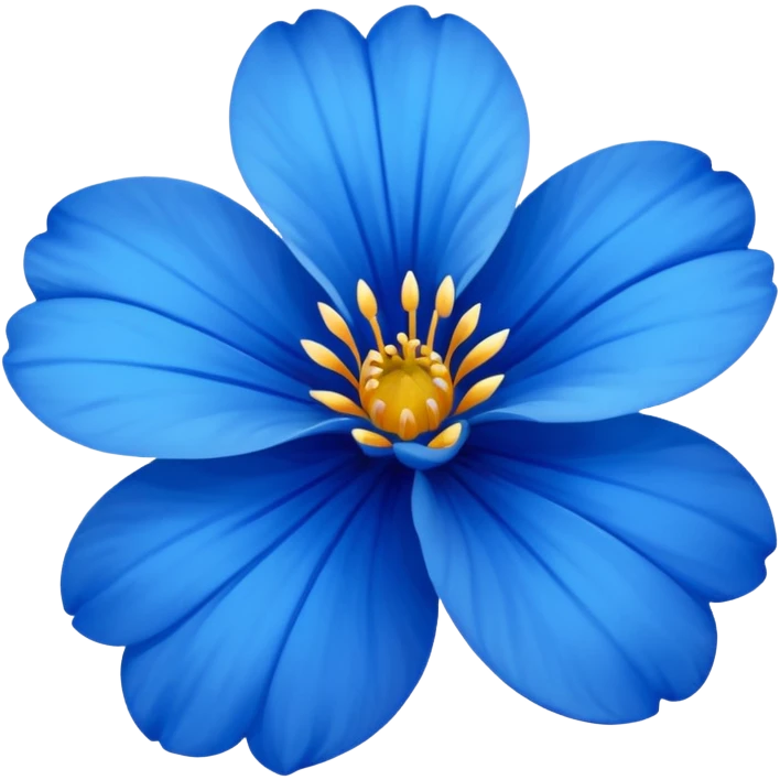 flor azul emoji