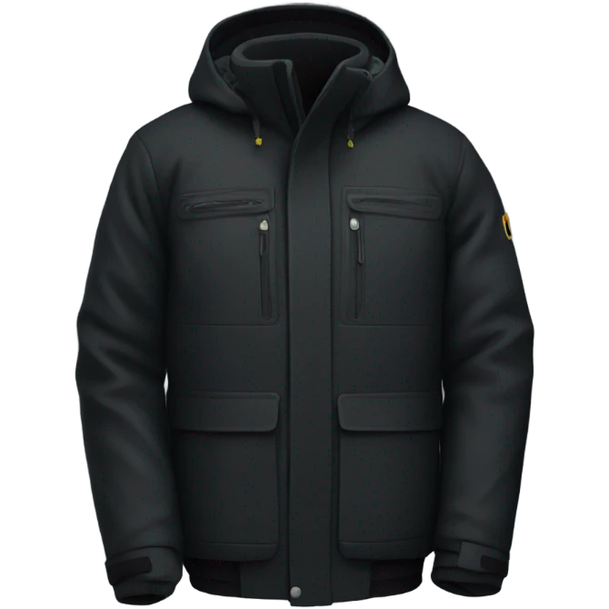 Ski jacket black  emoji