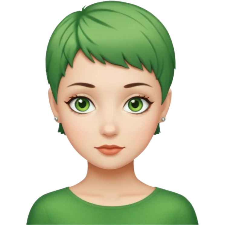 Girl with pixie cut emoji