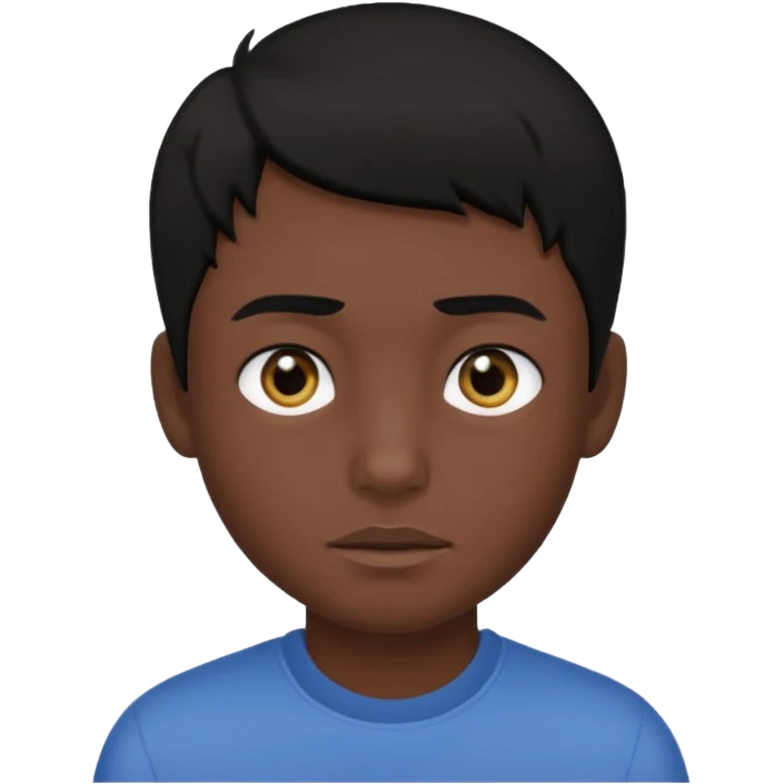 Imoji son hair two black emoji