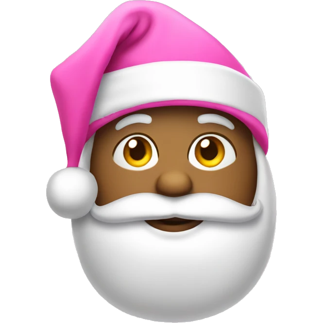 pink santa hat emoji