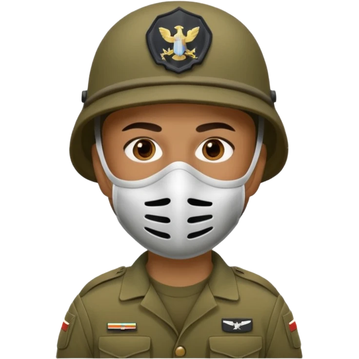 soldier with masks emoji