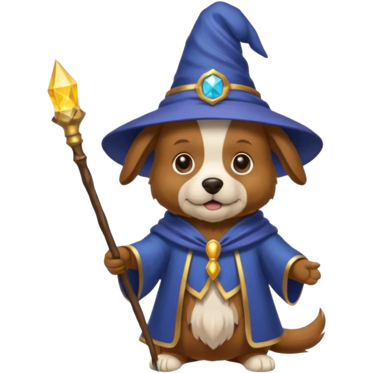 Dog wizard emoji