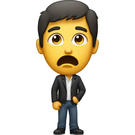 a human with the finger on mouth, like being wrong emoji