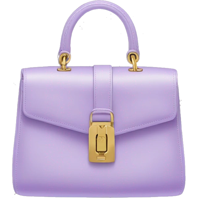Lilac ysl handbag emoji