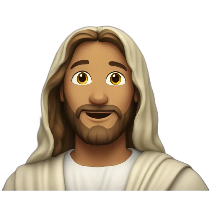 Jesus loving the world  emoji