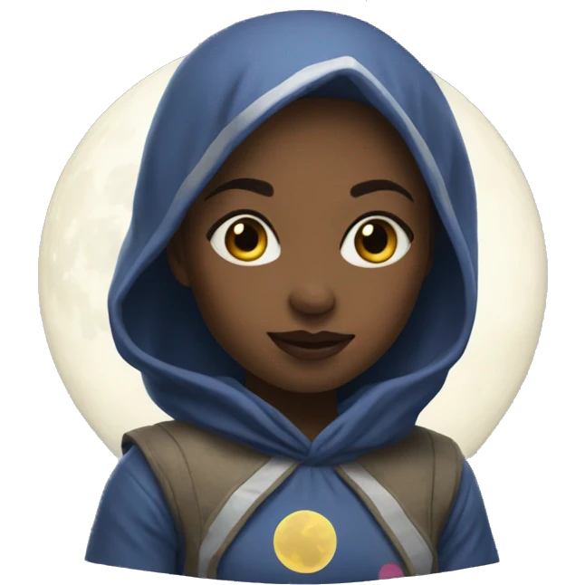 Moon girl emoji